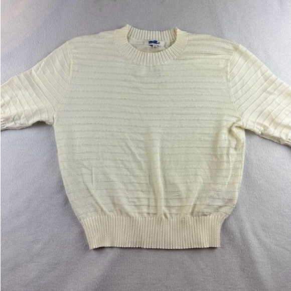 Madewell Cream Textured Crew Neck Top - Picture 3 of 9